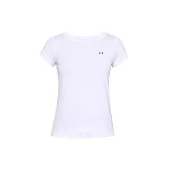 Спортивная футболка с круглым вырезом и логотипом Under Armour, женские топы, белая 1328964-100 M