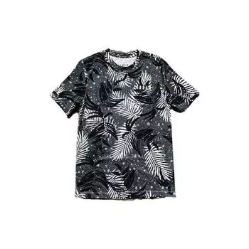 Спортивная футболка с круглым вырезом Jordan Poolside Print, мужские топы, черные CQ2063-010 S