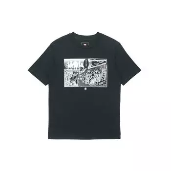 Спортивная футболка с круглым вырезом на подкладке, мужские топы, черная AHSQ701-1 S