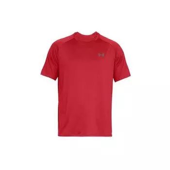 Спортивная футболка с круглым вырезом Under Armour Training, мужская футболка прямого кроя с короткими рукавами, красные 1326413-600 S