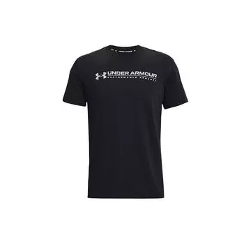 Спортивная футболка с круглым вырезом Under Armour Training, мужские топы, черная 1366468-001 L