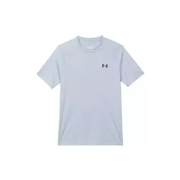 Спортивная футболка Under Armour с однотонным логотипом и короткими рукавами, мужские топы, синие 1326413-465 XXL
