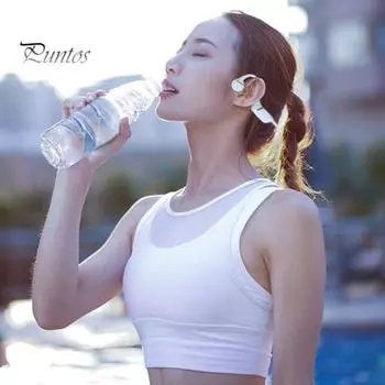 Спортивная гарнитура с сенсорным управлением по отпечатку пальца, встроенной памятью 32 ГБ, мощными басами, интеллектуальным шумоподавлением, стереозвуком, объемным звучанием, функцией игрового вызова, беспроводным подключением чёрный