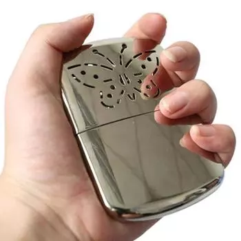 Спортивная грелка MINI Butterfly H и сумка-сумка для бутылки из цинкового сплава с теплым корпусом H серебряный