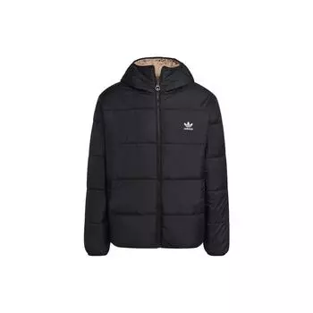 Спортивная хлопковая куртка Adidas Originals с двусторонним логотипом и принтом, мужская куртка черного цвета HM2463 XS