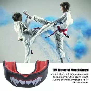 Спортивная капа для зубов, броня для зубов, молодежная капа для взрослых, двухслойная защита десен для бокса, ММА, регби, боевых искусств чёрный