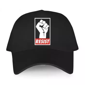 Спортивная кепка бренда Funny Design для мужчин из хлопка, бейсболки Resist Fist, летняя модная кепка для женщин, регулируемая кепка для гольфа Adjustable
