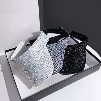 Спортивная кепка Пустой верх Роскошные пляжные шляпы Корейские шляпы Бейсболки Стразы шляпы Женская кепка F