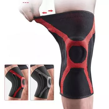 Спортивная корзина для защиты колен, нескользящая мужская и женская нейлоновая корзина для фитнеса, защита суставов для бега, езды на велосипеде, защита мениска от тепла S