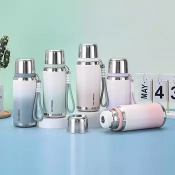 Спортивная кружка для воды Sling Bounce, большая емкость, высокий уровень внешнего вида, термос, автомобильная кружка из нержавеющей стали Roma 600ml