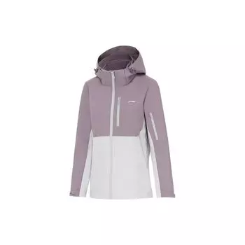 Спортивная куртка 3-в-1 с контрастным капюшоном Li-Ning Женская куртка Logan-Purple AWBT014-2 S