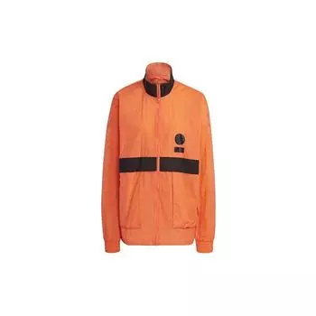 Спортивная куртка Adidas Colorblock с большими карманами на молнии Мужские куртки Оранжево-желтый GU1757 L