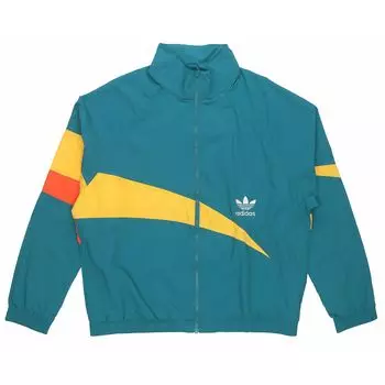 Спортивная куртка Adidas Originals Trefoil TS Мужская Верхняя одежда Темно-бирюзовый H46699