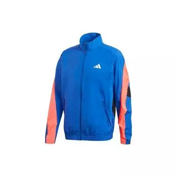 Спортивная куртка Adidas Urban Q3 TT с контрастной вставкой с логотипом Мужская верхняя одежда Синяя FS4048 XL