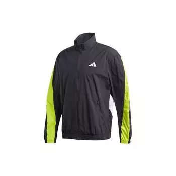 Спортивная куртка Adidas Urban Q3 TT с геометрическим узором и воротником-стойкой, мужская верхняя одежда, черная FR6599 M