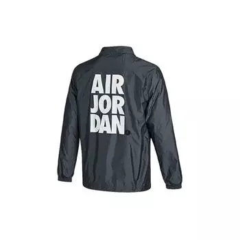 Спортивная куртка Air Jordan с вышитым логотипом Swoosh, мужская верхняя одежда, черная CZ4825-084 M