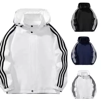 Спортивная куртка для альпинизма на открытом воздухе, мужская и женская, съемная шапка, повседневная универсальная куртка, куртка M белый