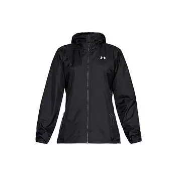 Спортивная куртка для тренировок на открытом воздухе Under Armour Forefront Rain, женская верхняя одежда, черная 1321443-001 XS