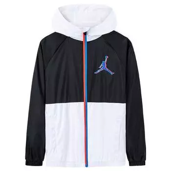 Спортивная куртка Jordan Color Block с капюшоном и принтом логотипа, детские куртки, черный цвет JD2112022GS-001 S