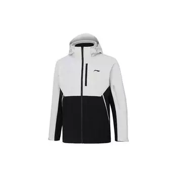 Спортивная куртка Li-Ning Color Block с капюшоном Three-In-One, мужские куртки, серая AWBT015-2 S