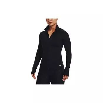 Спортивная куртка на молнии с однотонным логотипом Under Armour Rush Женские куртки черные 1379044-001 L
