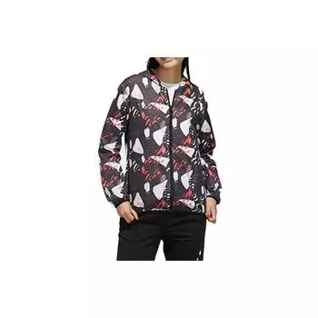Спортивная куртка с капюшоном Adidas Neo с принтом и женской верхней одеждой, черная DW7813 S
