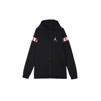 Спортивная куртка с капюшоном Air Jordan Alphabet с логотипом для осени, мужские куртки черного цвета CU2775-010 M
