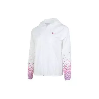 Спортивная куртка с капюшоном и логотипом Under Armour, женская верхняя одежда, белая 1365315-100 XS