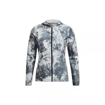 Спортивная куртка с капюшоном на молнии с принтом Under Armour Tie-Dye, женские топы, синий 1379016-465 S