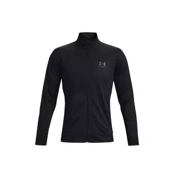 Спортивная куртка Under Armour Pique с дышащим воротником на молнии Мужские куртки черные 1366202-001 M