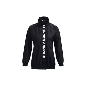 Спортивная куртка Under Armour Rush с логотипом и буквами, на молнии, женские куртки, черные 1369847-001 M