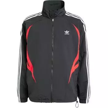 Спортивная майка Adidas Originals Archive с цветным логотипом и удобным воротником-стойкой, с длинным рукавом, мужская черная IY2092 M