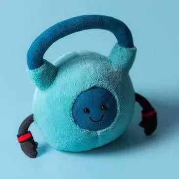 Спортивная мягкая игрушка Jellycat Amuseables Гиря с ПП хлопком для подростков, подарок