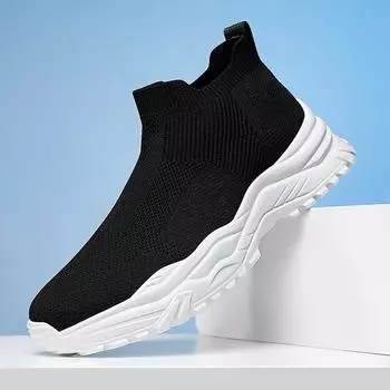 Спортивная мужская обувь для активного отдыха, весенние и летние повседневные туфли с плетением Fly-Woven, носки с одной педалью, кроссовки для бега, удобные высокие кроссовки для сноуборда, большой размер 39 серый