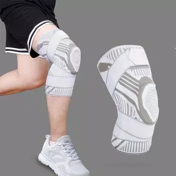 Спортивная наколенница для баскетбола, профессиональное оборудование, футбольная женская защита мениска для бега L
