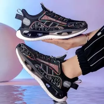 Спортивная обувь для мужчин, сетчатый тренд 2024 года, мужские повседневные кроссовки, высокое качество, летняя распродажа, беговые дизайнерские предложения и корейский стиль 37