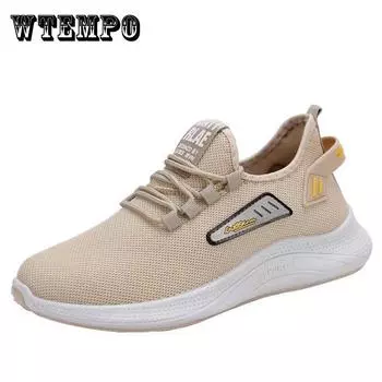 Спортивная обувь, мужская весенне-летняя спортивная обувь для отдыха на открытом воздухе, сетчатая обувь, мужская модная обувь для бега, повседневная мужская обувь 41 черный белый