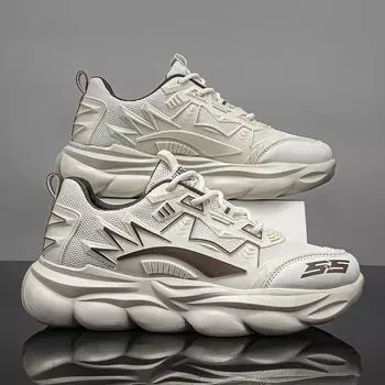 Спортивная обувь, мужские легкие кроссовки для бега, прогулочная повседневная дышащая обувь, нескользящая удобная черная обувь, размер 39-44 Hombre 39 чёрный