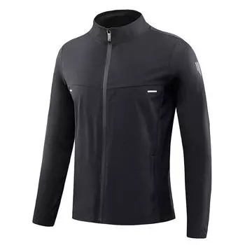 Спортивная одежда для бега, быстросохнущая кардиган на молнии с длинными рукавами, солнцезащитная одежда, повседневная куртка для походов на открытом воздухе XXXXL