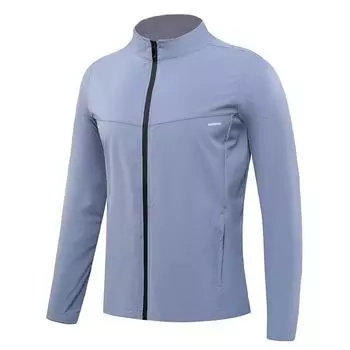 Спортивная одежда для бега, быстросохнущая кардиган на молнии с длинными рукавами, солнцезащитная одежда, повседневная куртка для походов на открытом воздухе L