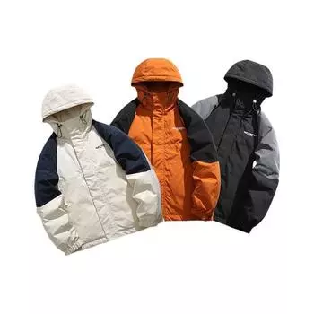 Спортивная одежда из хлопка для мужчин и женщин зимой, модная водонепроницаемая хлопковая одежда с капюшоном для пар, повседневные утепленные куртки S