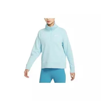 Спортивная одежда Nike, однотонная куртка с воротником-стойкой и полумолнией, женская верхняя одежда Ocean-Bliss-Blue FD9930-442 M