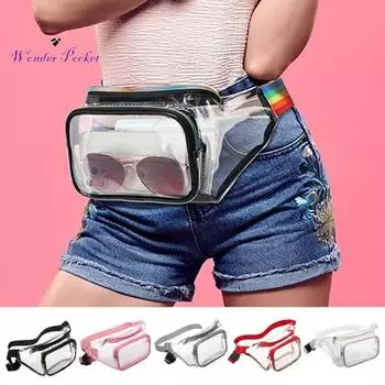 Спортивная поясная сумка, водонепроницаемая, легкая, удобная, из ПВХ, сумка для хранения для бега, путешествий, уличной фитнес-одежды для взрослых, сексуальная одежда чёрный