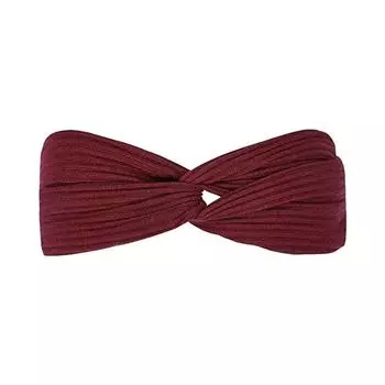 Спортивная повязка на голову женская модная повязка на голову в стиле ретро, эластичная повязка для волос для занятий йогой, головной убор, аксессуары для волос красный