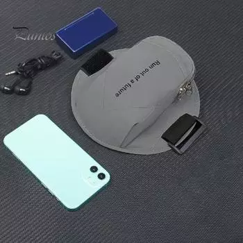 Спортивная повязка на руку для телефона, высокоэластичный дышащий светоотражающий ремешок на руку, держатель для мобильного телефона, сумка на руку, аксессуары для бега на открытом воздухе, бега, велоспорта серый