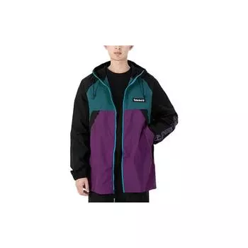 Спортивная повседневная куртка Timberland Color Block с капюшоном, мужские куртки, зеленые, фиолетовые, A2BV4-AQ3 M
