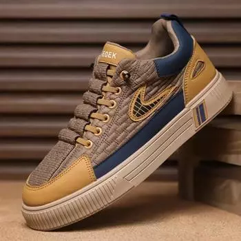 Спортивная повседневная мужская обувь Модные дизайнерские кроссовки мужские на платформе Удобная мужская спортивная обувь Кроссовки на плоской подошве Zapatos De Hombre 39