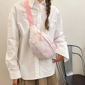 Спортивная повседневная сумка на грудь Женская свежая сумка через плечо для велоспорта, пешего туризма, нишевая студенческая универсальная сумка на пояс зелёный