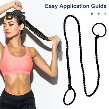 Спортивная резинка для волос, не повреждает длинные вьющиеся тонкие волосы, эластичная резинка для хвоста, плетеная резинка для волос, резинка для волос, веревка, женские аксессуары для волос разноцветный