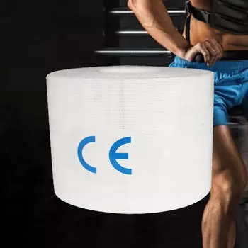 Спортивная спортивная лента, клейкая мышечная обертка, дышащая самоклеящаяся запястье, лодыжка для белый